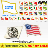 Free Mold Fee Custom Printing Country Flag Lapel Pins